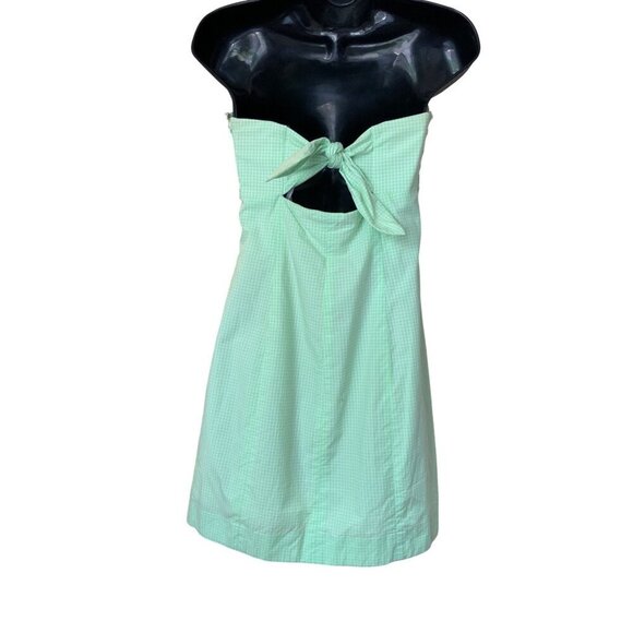 Lilly Pulitzer strapless boned cotton gingham dress - Picture 2 of 6